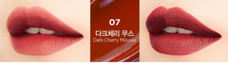 Тинт-мусс для губ Конфетка Оттенок 07 Dark Cherry The Saem Saemmul Mousse Candy Tint