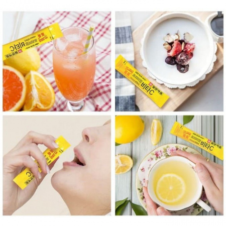 Пищевая добавка с витамином IL-YANG PHARM Premium Vitamin C Lemon 2g*20 стиков (набор)