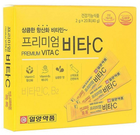 Пищевая добавка с витамином IL-YANG PHARM Premium Vitamin C Lemon 2g*20 стиков (набор)