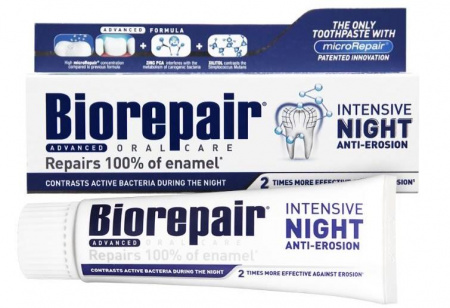 Зубная паста против эрозии эмали BIOREPAIR Intensive Night Anti-Erosion