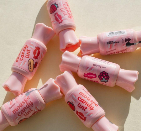 Тинт-мусс для губ Конфетка Оттенок 04 Grapefruit The Saem Saemmul Mousse Candy Tint