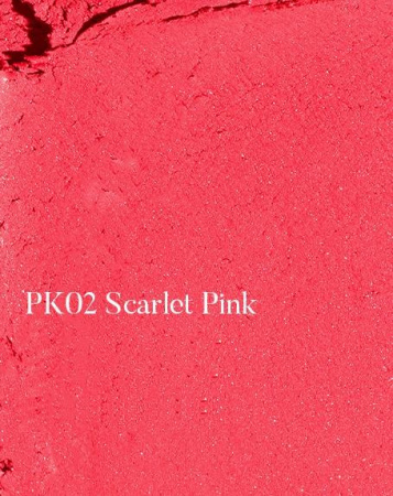 Мягкие румяна с сияющим финишем в ярком розовом оттенке The Saem Jelly Blusher PK02 Scarlet Pink     